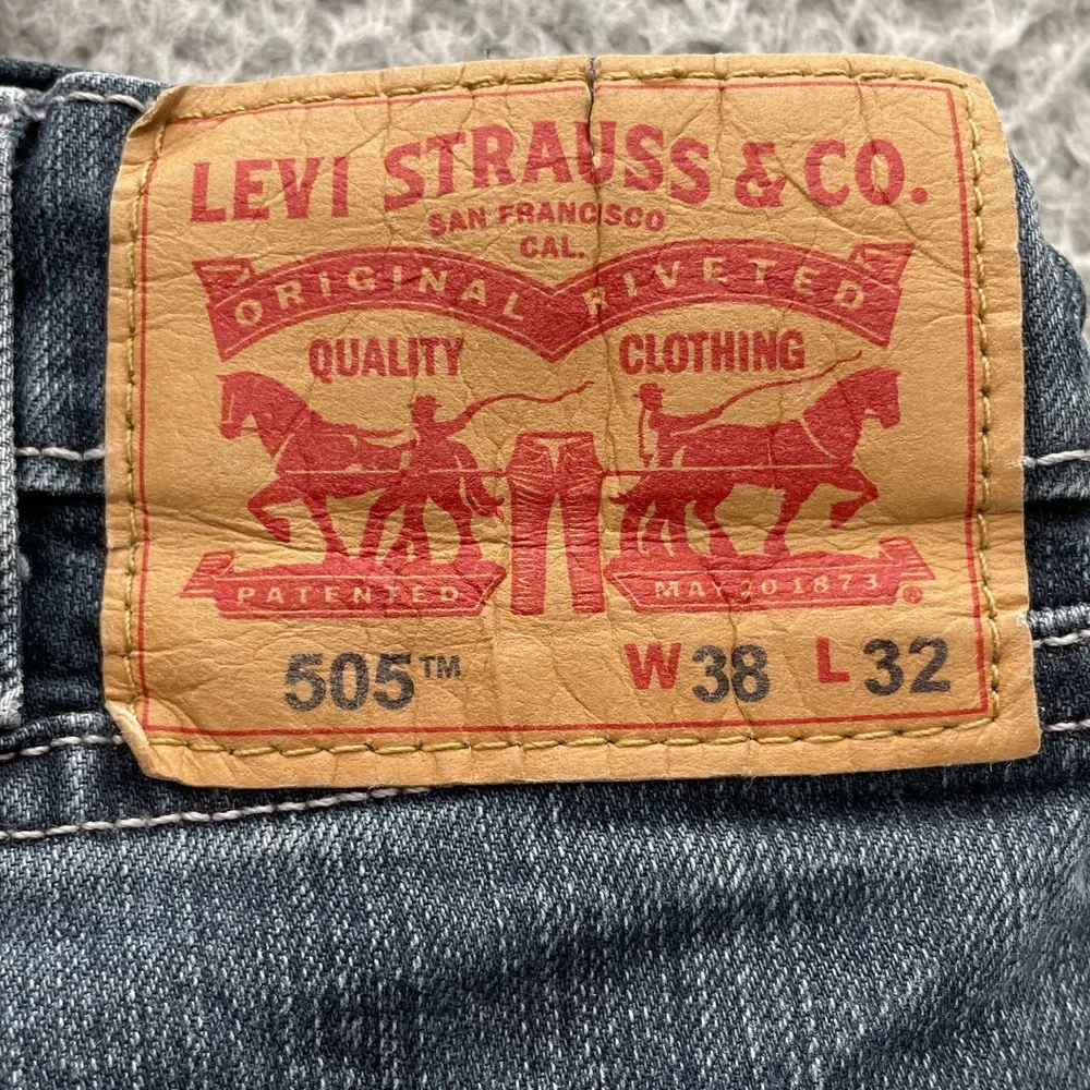 Levi's 505 Jeans Men 37x31* Whisker Straight 90s Workwear Streetwear Western Y2k